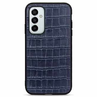 Capa De Celular Para Samsung Galaxy M23 5G Couro Genuíno Com Textura De Crocodilo