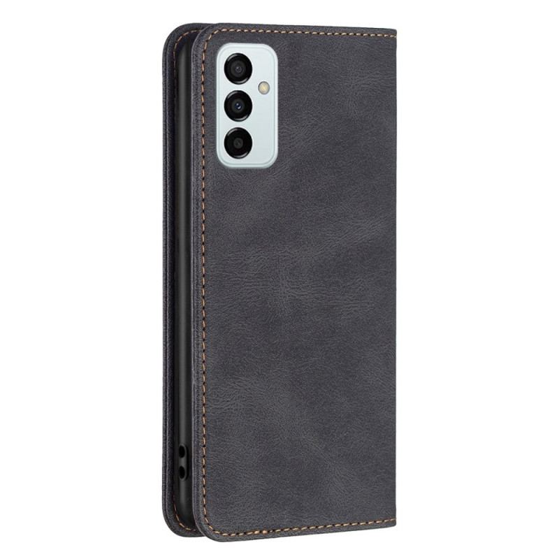 Capa De Celular Para Samsung Galaxy M23 5G Flip Efeito Couro Binfen Color Rfid