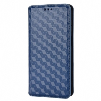 Capa De Celular Para Samsung Galaxy M23 5G Flip Efeito Couro Cubo 3d