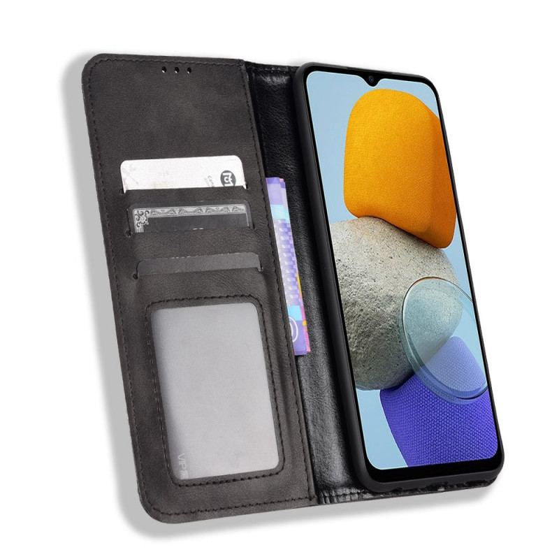 Capa De Celular Para Samsung Galaxy M23 5G Flip Efeito Couro Vintage Estilizado