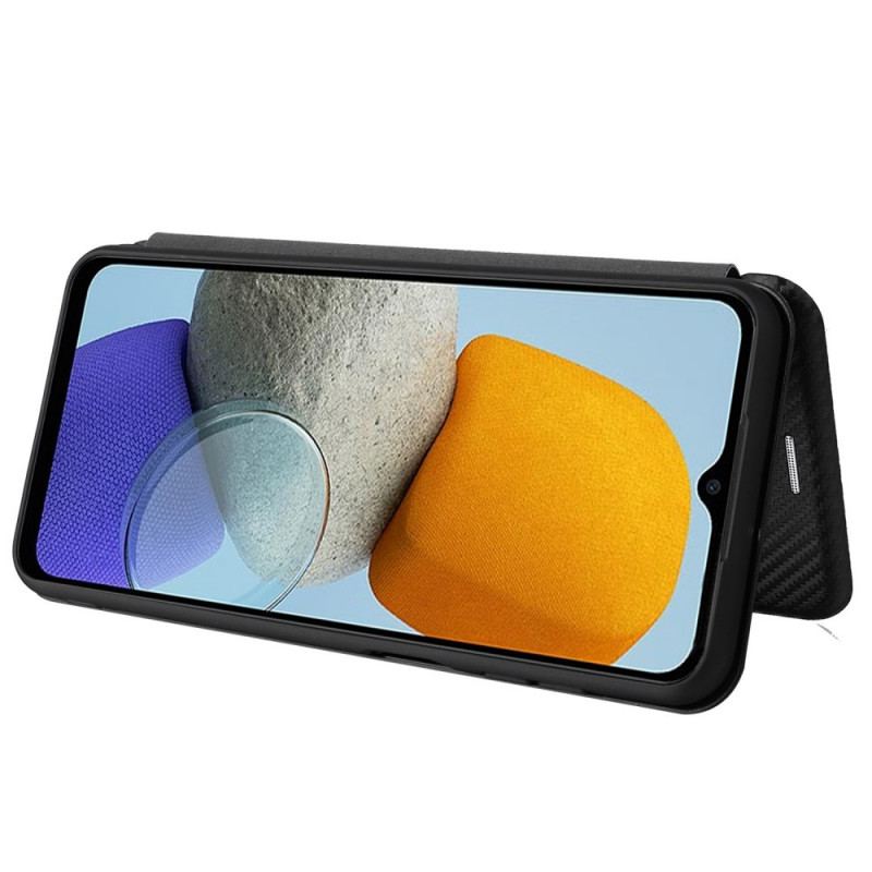 Capa De Celular Para Samsung Galaxy M23 5G Flip Fibra De Carbono