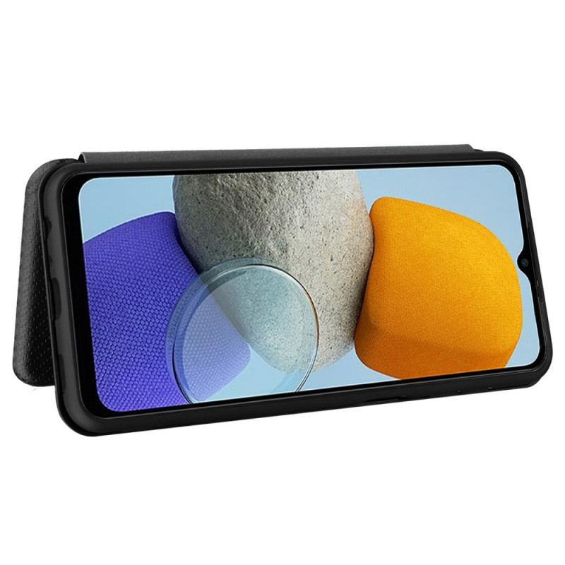 Capa De Celular Para Samsung Galaxy M23 5G Flip Fibra De Carbono