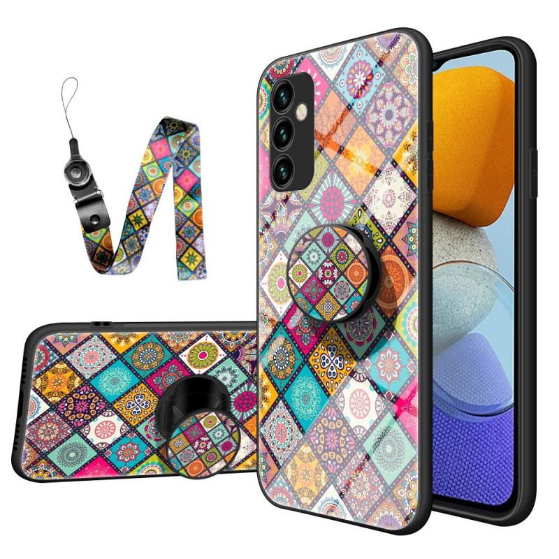 Capa De Celular Para Samsung Galaxy M23 5G Suporte Magnético Patchwork