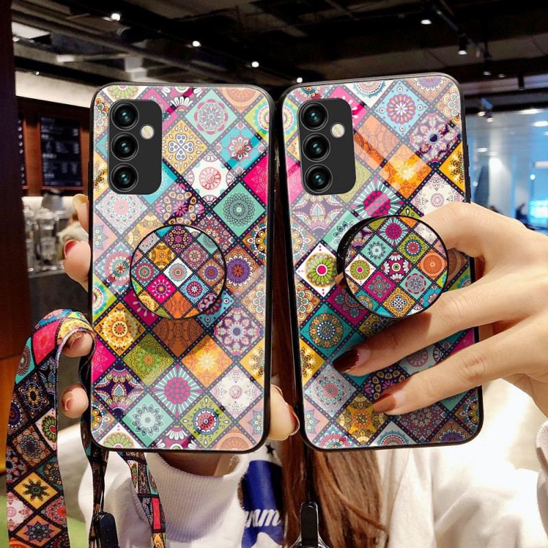 Capa De Celular Para Samsung Galaxy M23 5G Suporte Magnético Patchwork