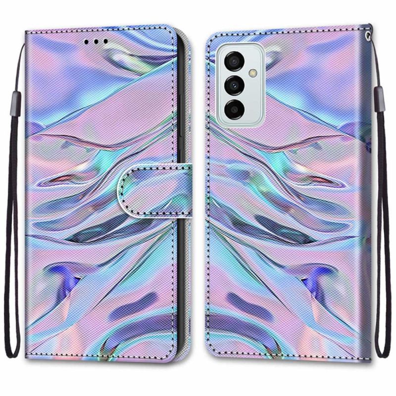 Capa De Couro Para Samsung Galaxy M23 5G Como Tinta