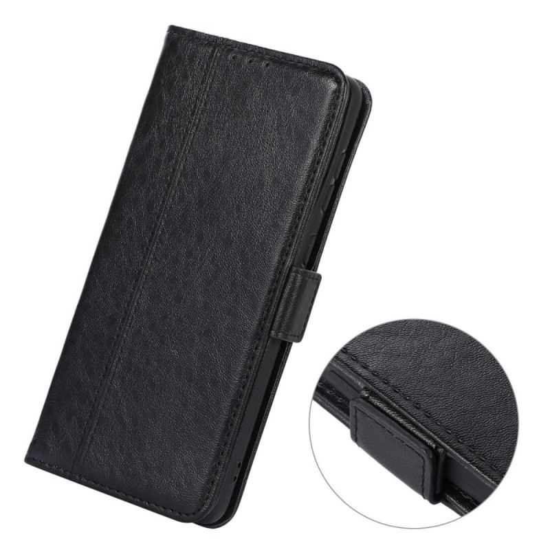 Capa De Couro Para Samsung Galaxy M23 5G À Moda