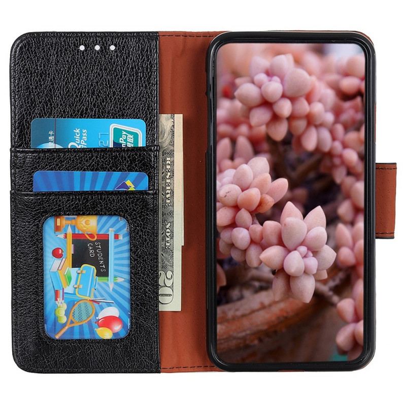 Capa De Couro Para Samsung Galaxy M23 5G Couro Napa Rachado