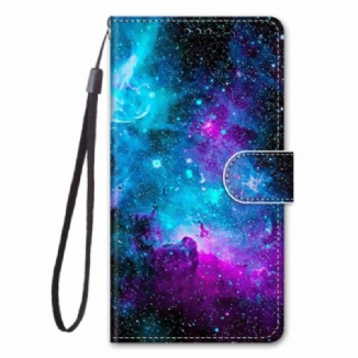 Capa Em Pele Para Samsung Galaxy M23 5G Céu Cósmico