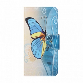 Capa Flip Para Samsung Galaxy M23 5G Borboleta Real