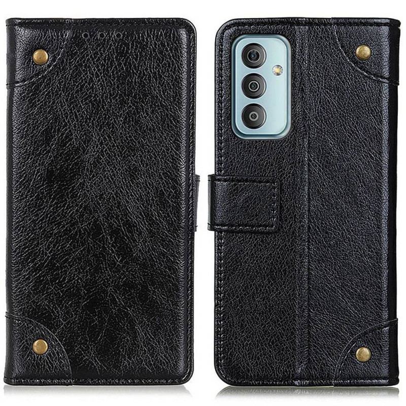 Capa Flip Para Samsung Galaxy M23 5G Couro Napa Vintage