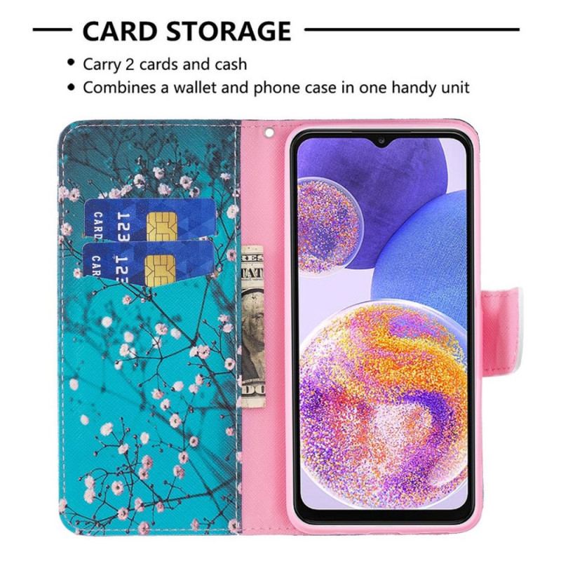 Capa Flip Para Samsung Galaxy M23 5G Decoração Da Árvore