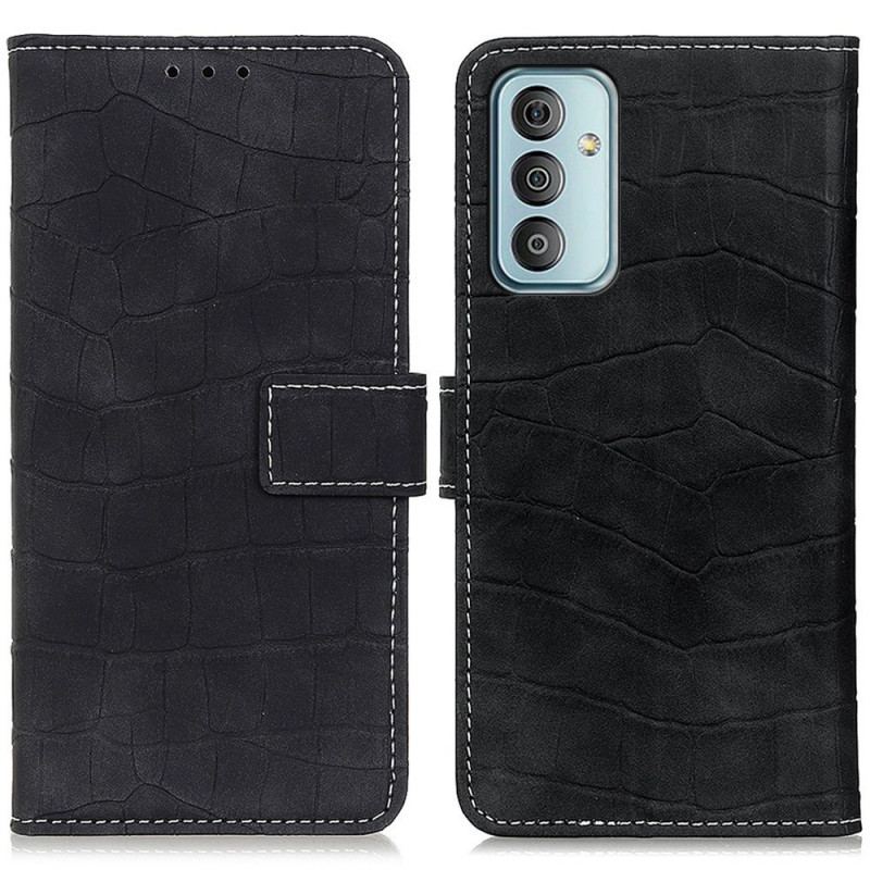 Capa Flip Para Samsung Galaxy M23 5G Estilo De Pele De Crocodilo