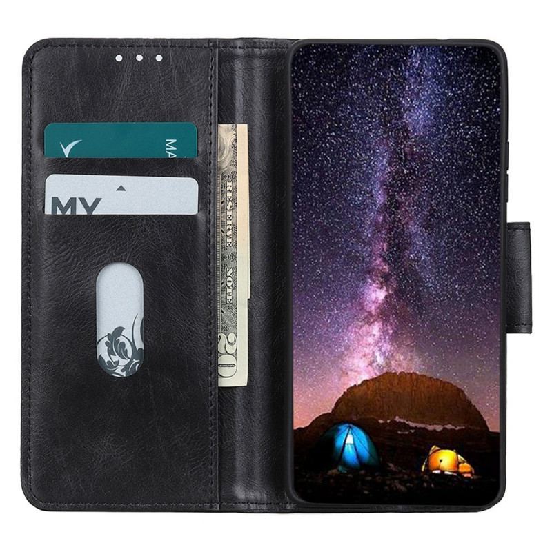 Capa Flip Para Samsung Galaxy M23 5G Fecho Reversível Efeito Couro