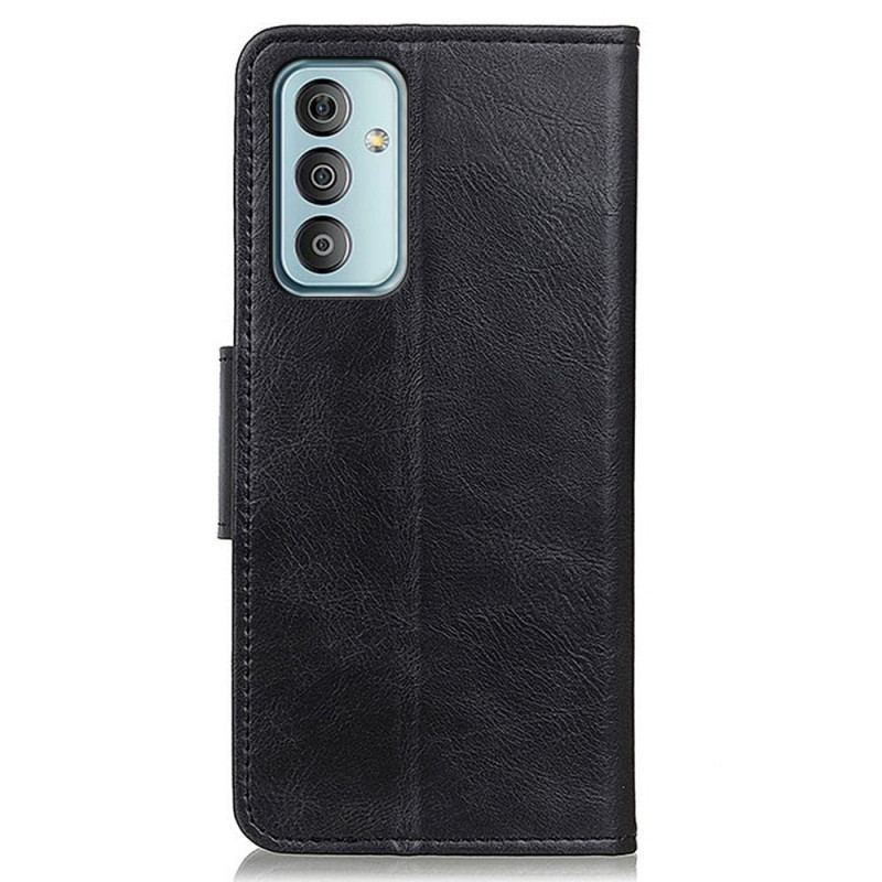 Capa Flip Para Samsung Galaxy M23 5G Fecho Reversível Efeito Couro