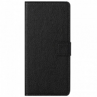 Capa Flip Para Samsung Galaxy M23 5G Lichia Textura De Couro