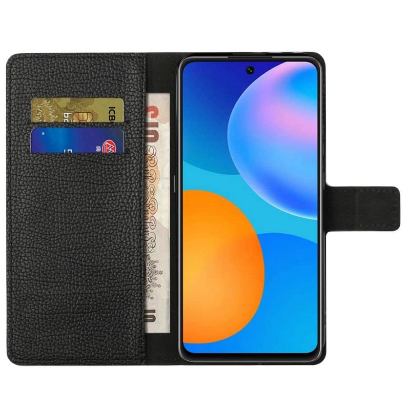 Capa Flip Para Samsung Galaxy M23 5G Lichia Textura De Couro