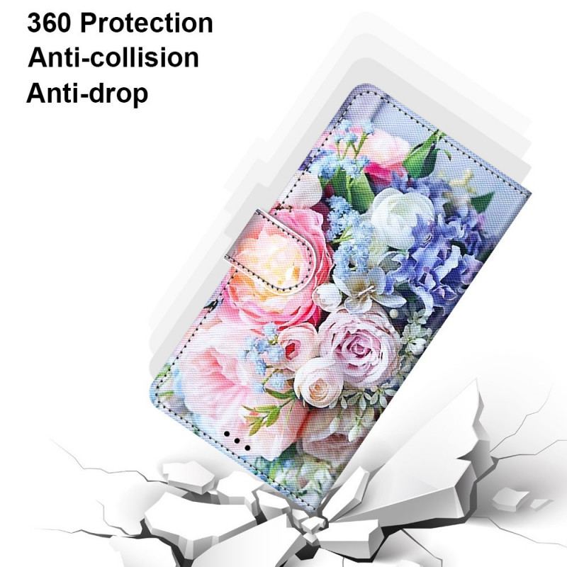 Capa Flip Para Samsung Galaxy M23 5G Maravilha Floral