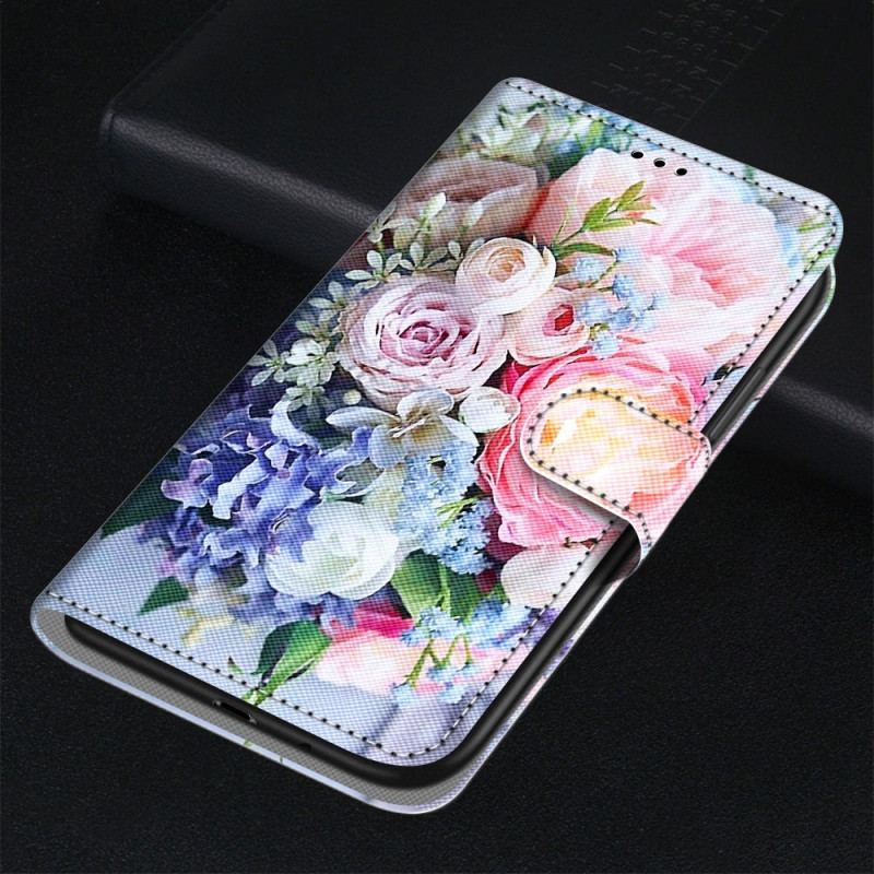 Capa Flip Para Samsung Galaxy M23 5G Maravilha Floral