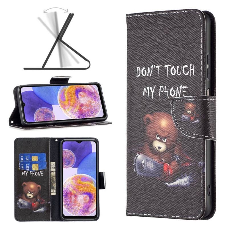 Capa Flip Para Samsung Galaxy M23 5G Urso Perigoso