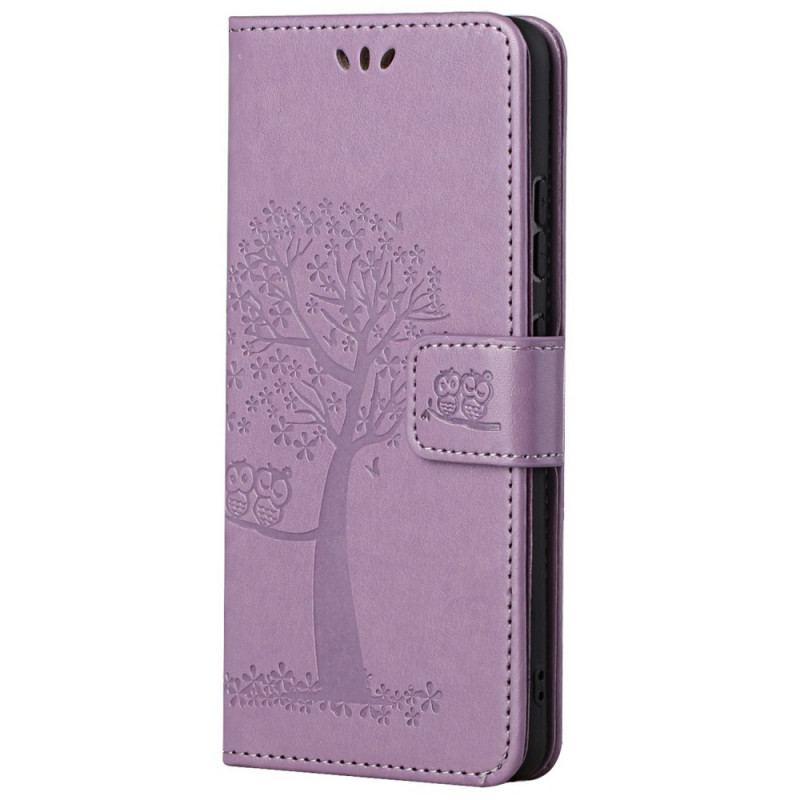 Capa Folio Para Samsung Galaxy M23 5G Árvore Coruja