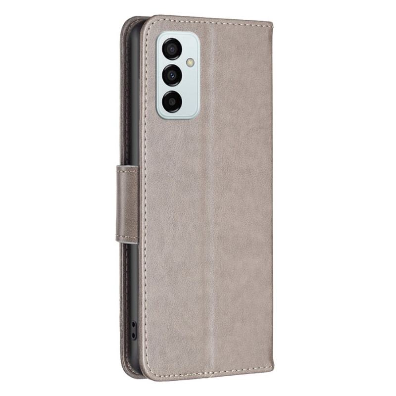 Capa Folio Para Samsung Galaxy M23 5G De Cordão Strappy Estampado Borboletas