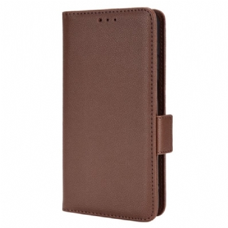 Capa Folio Para Samsung Galaxy M23 5G Estilo Couro Lichia