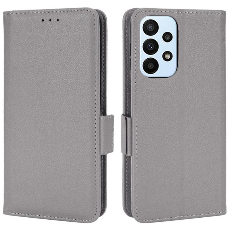 Capa Folio Para Samsung Galaxy M23 5G Estilo Couro Lichia