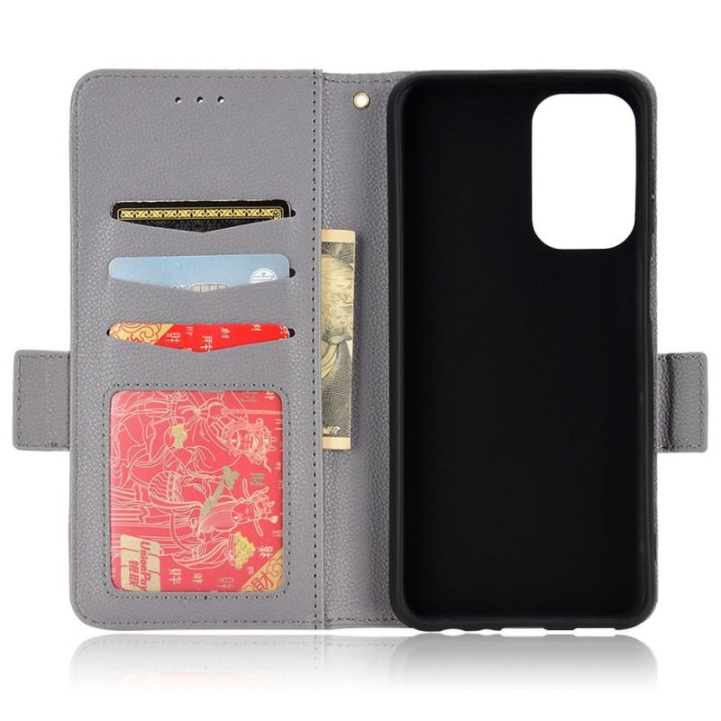 Capa Folio Para Samsung Galaxy M23 5G Estilo Couro Lichia