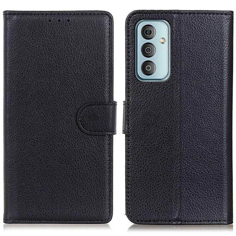 Capa Folio Para Samsung Galaxy M23 5G Estilo Tradicional De Couro