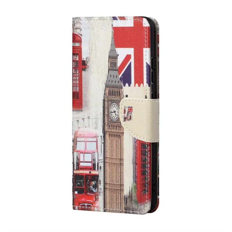 Capa Folio Para Samsung Galaxy M23 5G Londres