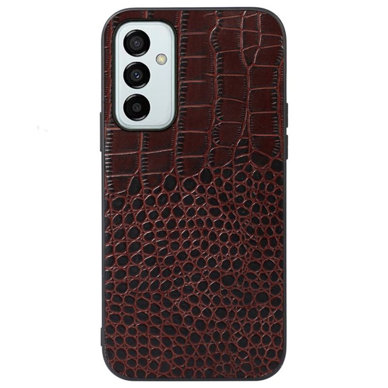 Capa Para Samsung Galaxy M23 5G Couro Genuíno Com Textura De Crocodilo