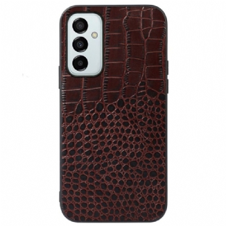 Capa Para Samsung Galaxy M23 5G Couro Genuíno Com Textura De Crocodilo