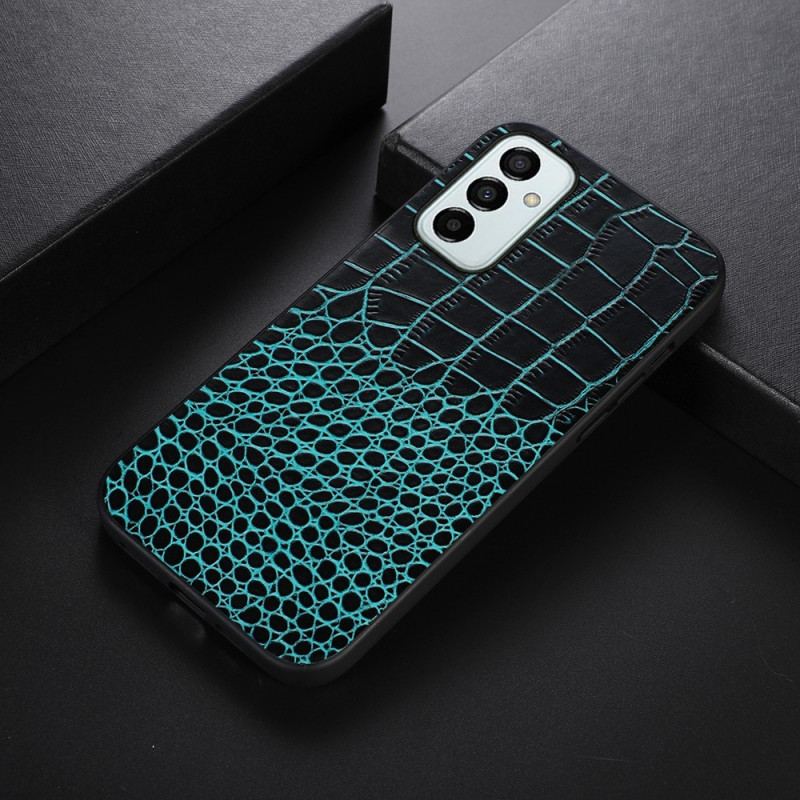 Capa Para Samsung Galaxy M23 5G Couro Genuíno Com Textura De Crocodilo