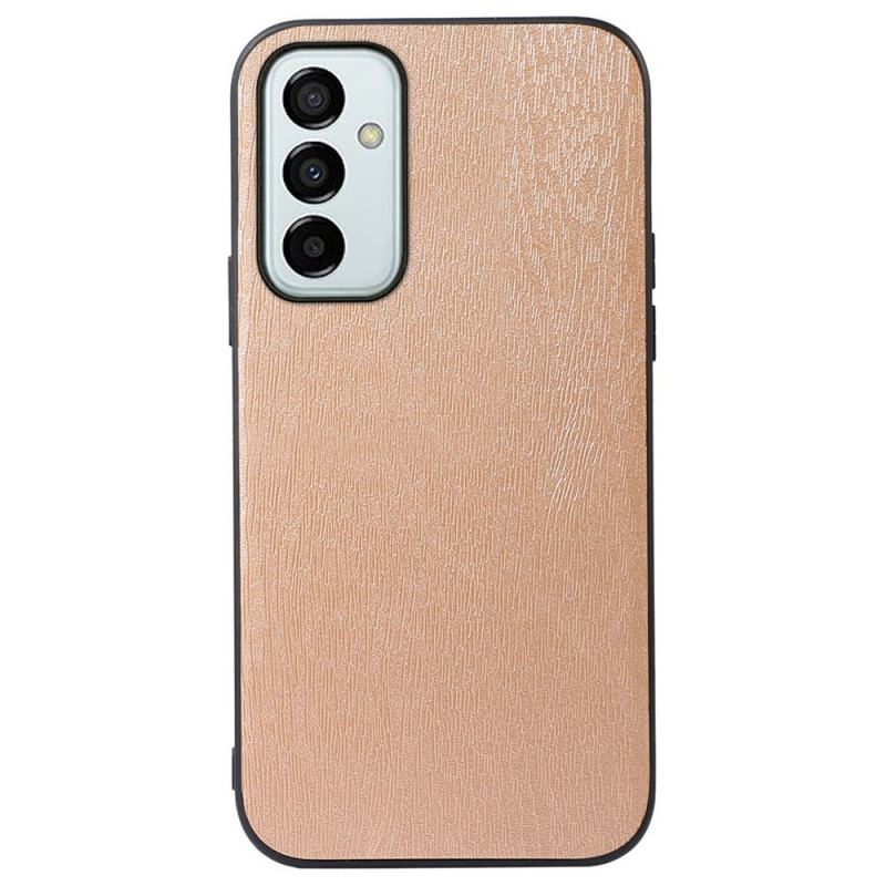 Capa Para Samsung Galaxy M23 5G Couro Sintético Efeito De Madeira