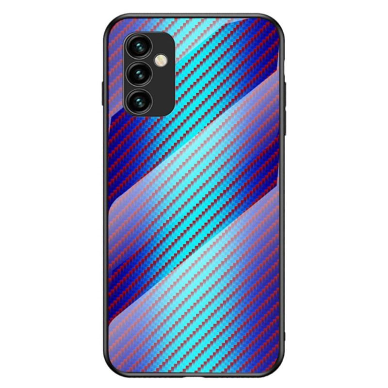 Capa Para Samsung Galaxy M23 5G Vidro Temperado De Fibra De Carbono