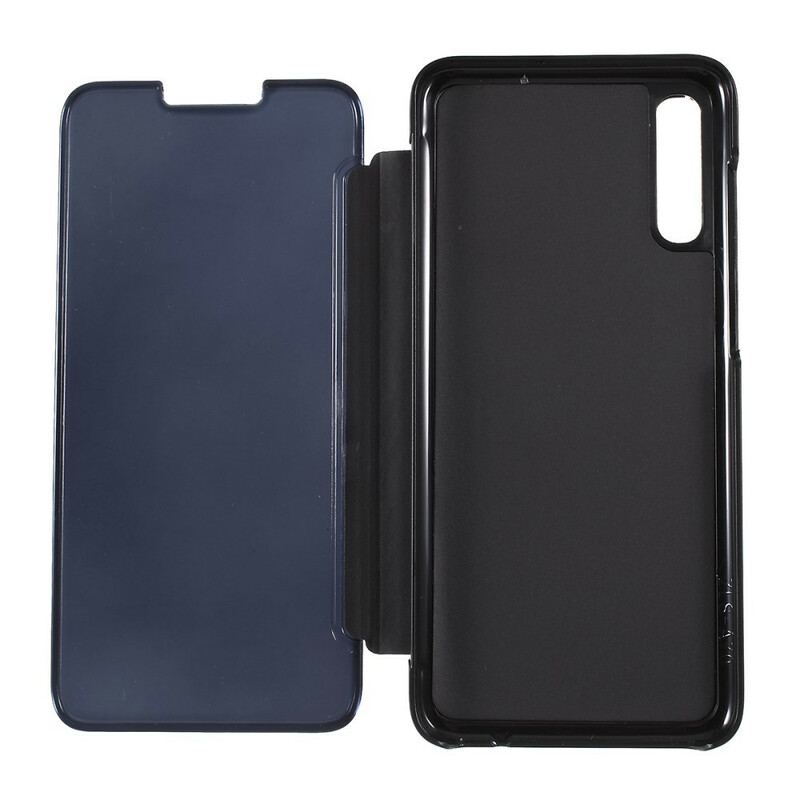 Capa De Celular Para Samsung Galaxy A70 Efeito Espelho E Couro