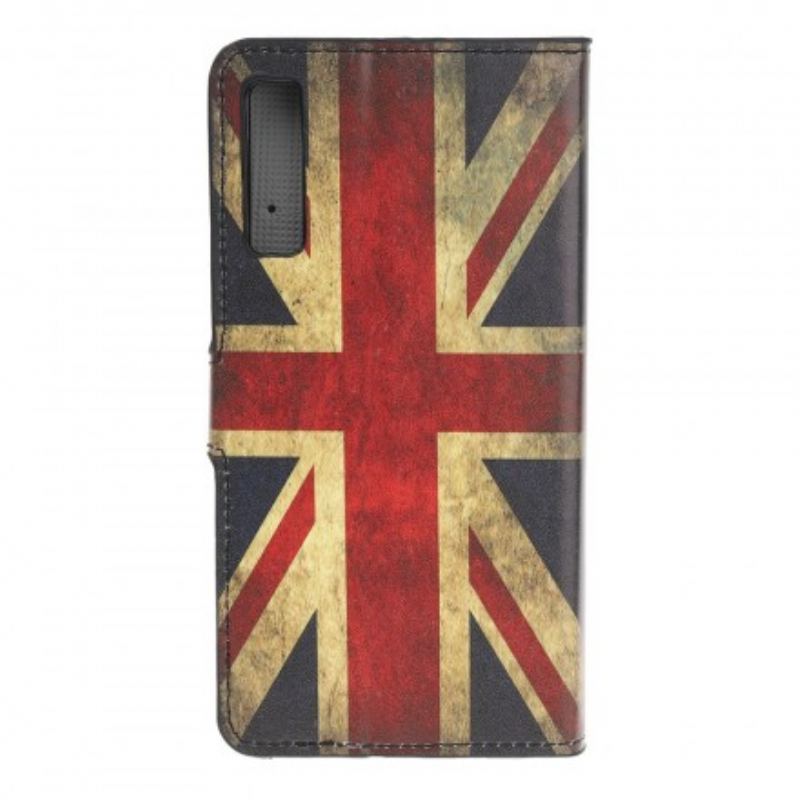 Capa De Couro Para Samsung Galaxy A70 Bandeira Da Inglaterra