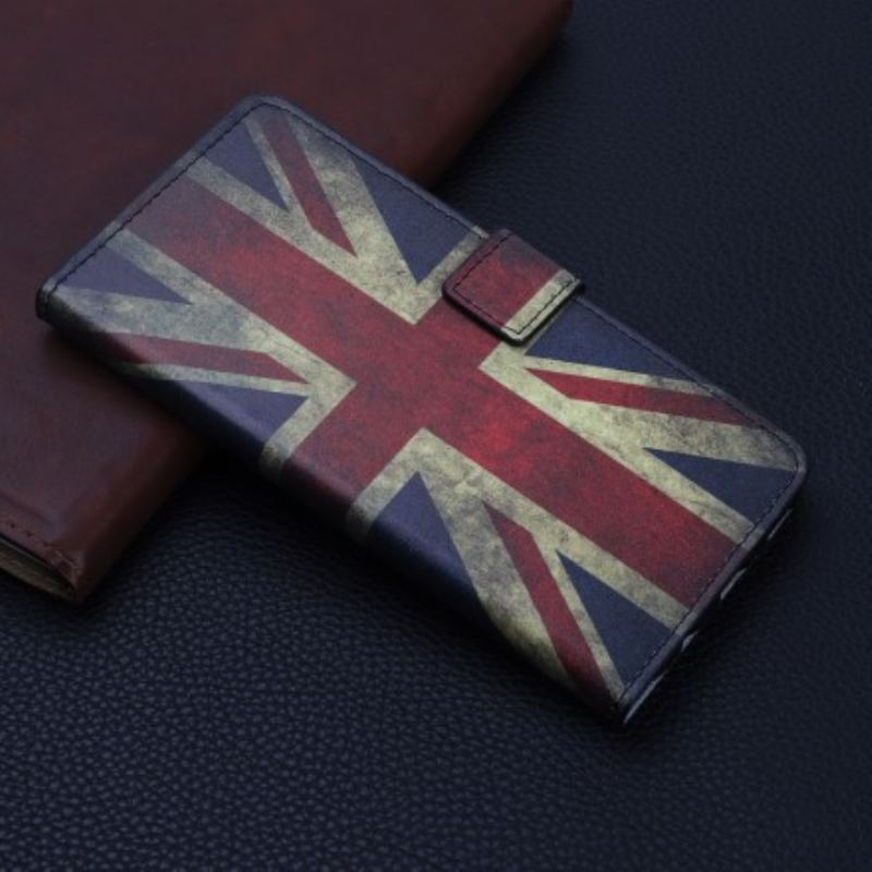 Capa De Couro Para Samsung Galaxy A70 Bandeira Da Inglaterra