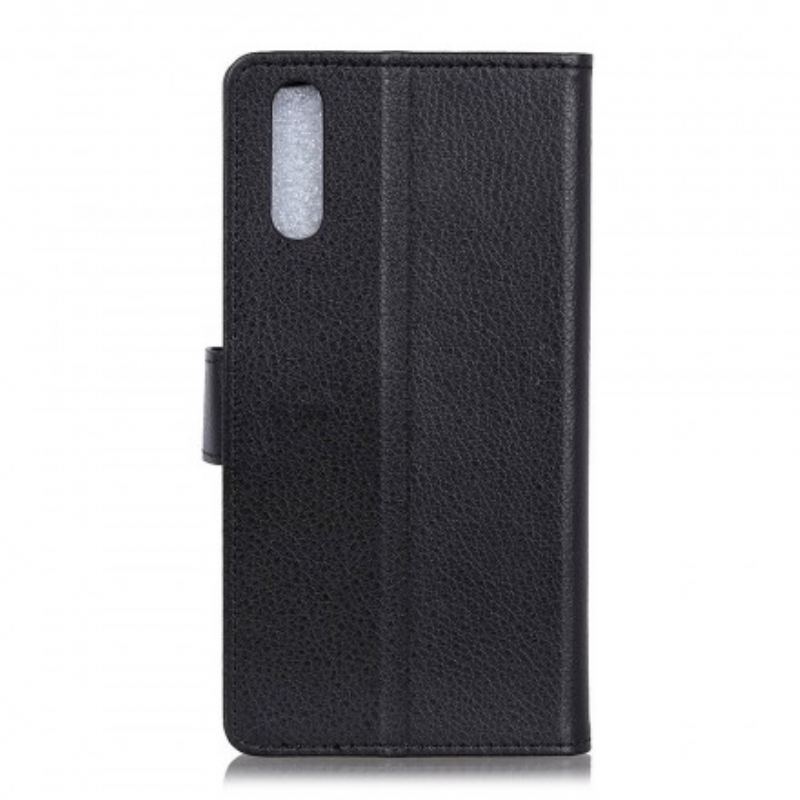 Capa De Couro Para Samsung Galaxy A70 Couro Falso Tradicional