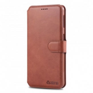 Capa Em Pele Para Samsung Galaxy A70 Azns Retrô