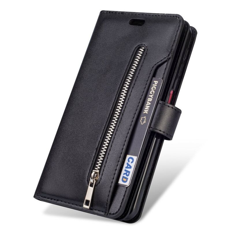 Capa Flip Para Samsung Galaxy A70 Bolsa Com Cordão