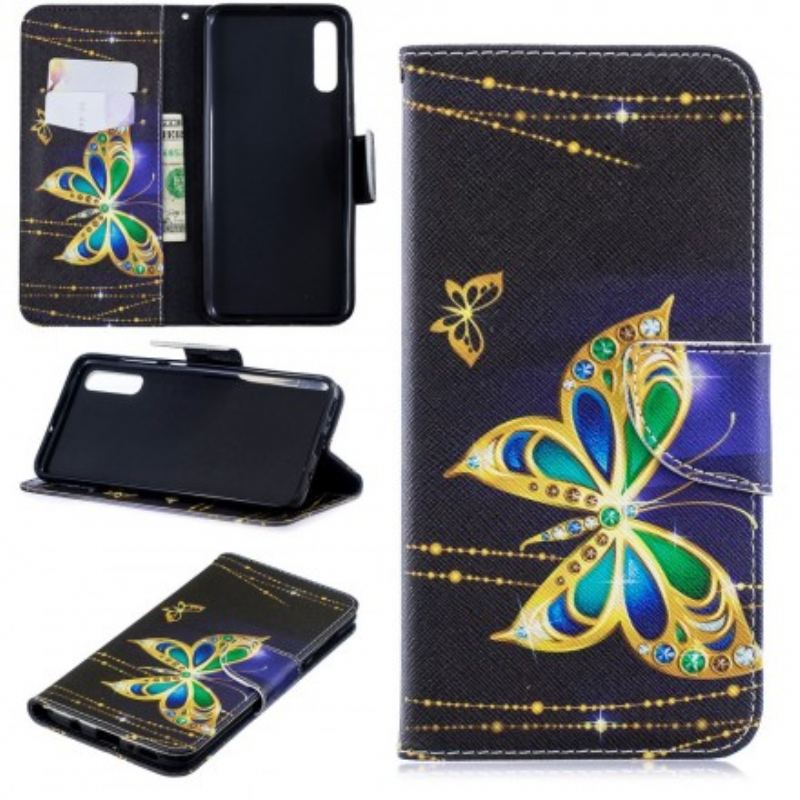 Capa Flip Para Samsung Galaxy A70 Borboleta Mágica