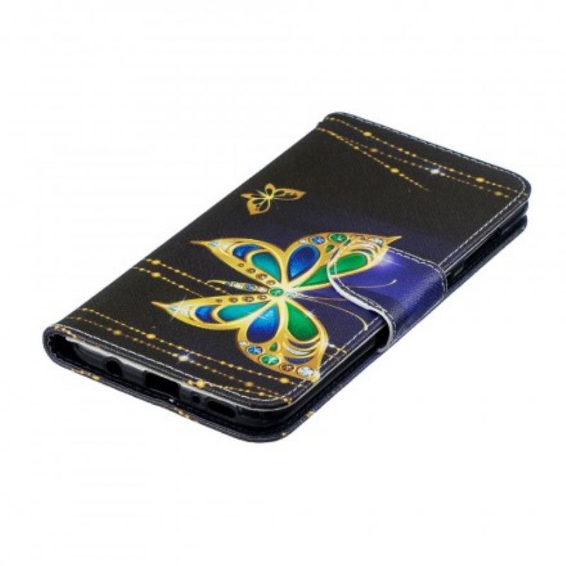 Capa Flip Para Samsung Galaxy A70 Borboleta Mágica