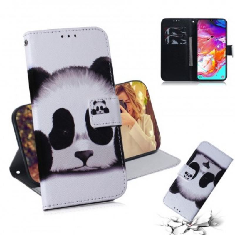 Capa Flip Para Samsung Galaxy A70 Cara De Panda