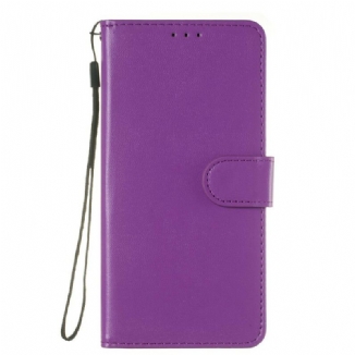 Capa Flip Para Samsung Galaxy A70 De Cordão Correia De Cor De Couro Sintético