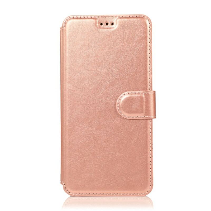 Capa Flip Para Samsung Galaxy A70 Efeito Couro Luxuoso