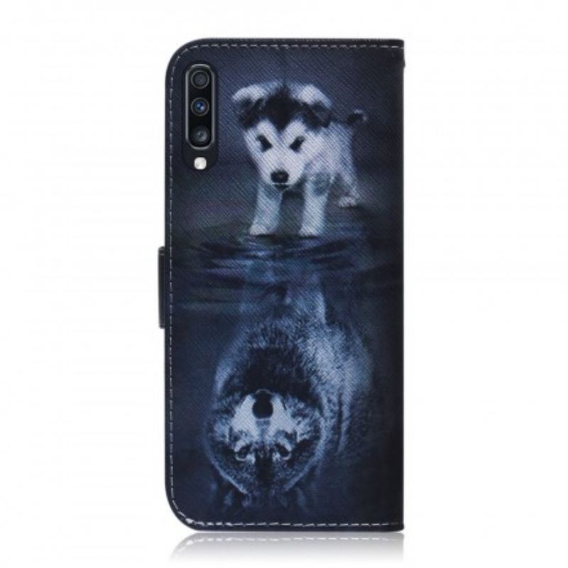 Capa Flip Para Samsung Galaxy A70 Ernesto O Lobo