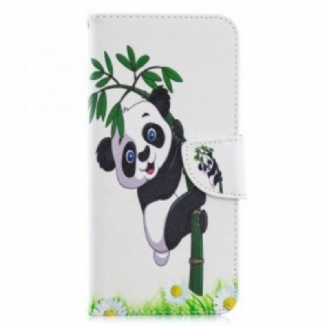 Capa Flip Para Samsung Galaxy A70 Panda No Bambu