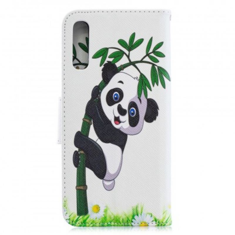 Capa Flip Para Samsung Galaxy A70 Panda No Bambu