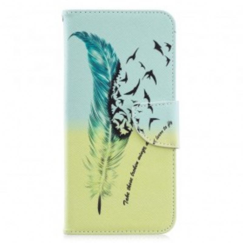 Capa Folio Para Samsung Galaxy A70 Aprender A Voar